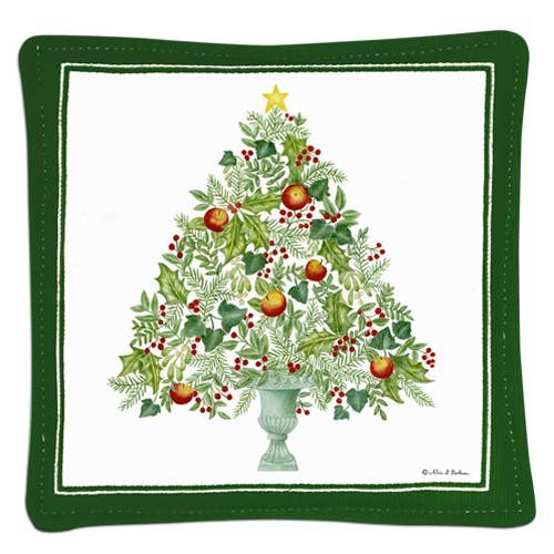 Single Spiced Mug Mat Holiday Tree