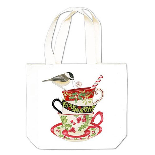 Gift Tote Holiday Teacups