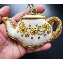 Load image into Gallery viewer, Handmade Tea Pot and Tea Cup Hanging Ornament