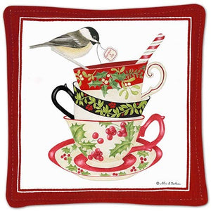 Single Spiced Mug Mat  Holiday Teacups